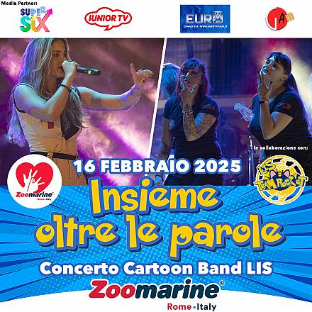 Divertimento inclusivo e accessibile: gilet sensoriali per i sordi e concerto della cartoon band lis team rock'et a zoomarine. cosplayer unitevi!
